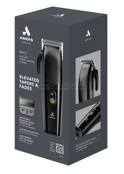 ANDIS ENVY II BLACK - ПРОФЕСИОНАЛНА МАШИНКА ЗА ПОДСТРИГВАНЕ