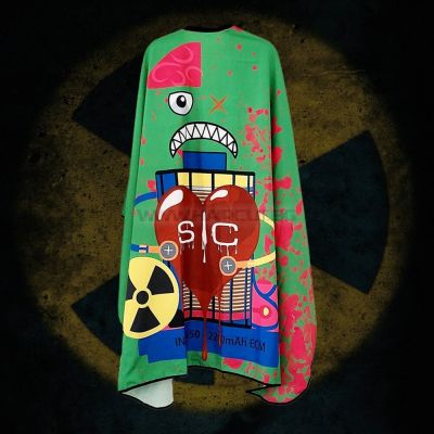 STYLECRAFT RADIOACTIVE - ПЕЛЕРИНА С ЛОГО ПРИНТ, ЗЕЛЕНА