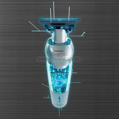 GAMMA+ CYBORG TRIMMER - ПРОФЕСИОНАЛЕН ТРИМЕР ЗА КОСА И БРАДА С ДИГИТАЛЕН МОТОР