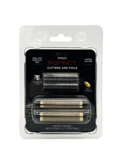 ГЛАВА ЗА ШЕЙВЪР STYLECRAFT INSTINCT METAL  - КАСЕТА, 2 БРОЯ ФОЛИО, 2 БРОЯ НОЖЧЕТА