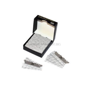 JRL JDJ02 SINGLE EDGE RAZOR BLADE - ПОЛОВИНКИ (ЕДНОСТРАННИ) НОЖЧЕТА ЗА БРЪСНАЧ JRL, 100 БРОЯ