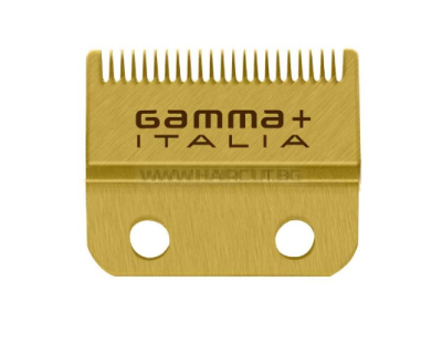 НОЖ GAMMA+ GOLD TITANIUM FADE, ФИКСИРАН, ЗА МАШИНКИ GAMMAPIU И STYLECRAFT
