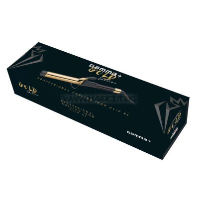 GAMMA+ IRON CLIP XL GOLD - ПРОФЕСИОНАЛНА МАША ЗА КОСА