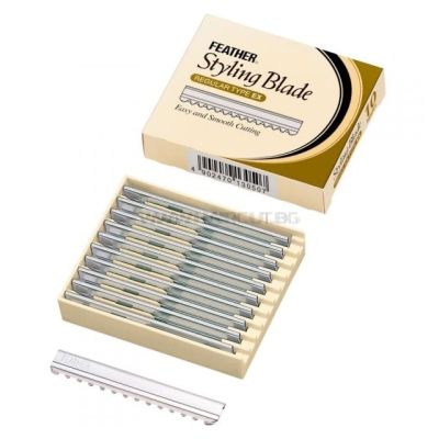 FEATHER НОЖЧЕТА ЗА СТАЙЛИНГ БРЪСНАЧ, 10 БРОЯ