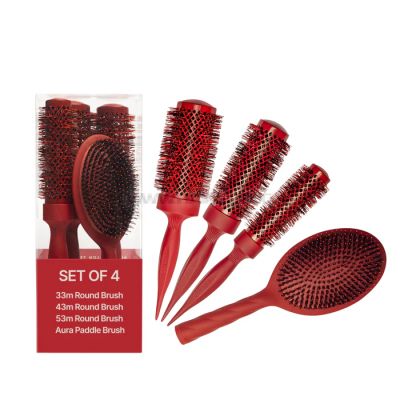 COCCO AURA BRUSH SET - КОМПЛЕКТ 4 БРОЯ ПРОФЕСИОНАЛНИ ЧЕТКИ ЗА КОСА,