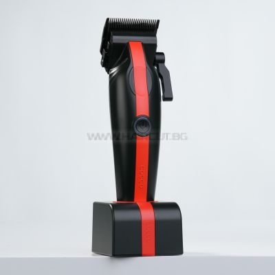 COCCO VELOCE LITE COMBO BLACK/RED - КОМПЛЕКТ ПРОФЕСИОНАЛНИ МАШИНКА, ТРИМЕР И ШЕЙВЪР