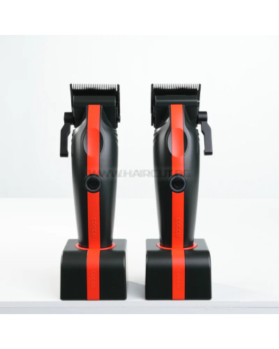 COCCO VELOCE LITE COMBO BLACK/RED - КОМПЛЕКТ ПРОФЕСИОНАЛНИ МАШИНКА, ТРИМЕР И ШЕЙВЪР