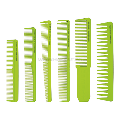 GAMMA+ COMB SET - КОМПЛЕКТ 6 БРОЯ ПРОФЕСИОНАЛНИ ГРЕБЕНИ ЗА КОСА И БРАДА + НЕСЕСЕР