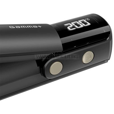 GAMMA+ XCEED CORDLESS - ПРОФЕСИОНАЛНА БЕЗКАБЕЛНА МИНИ-ПРЕСА ЗА КОСА, ЧЕРНА