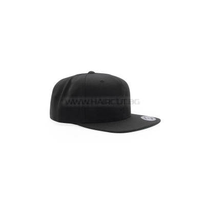 THE BARBER STRONG SNAPBACK BLACK - ШАПКА С КОЗИРКА, ЧЕРНА С БРОДИРАНО ЧЕРНО ЛОГО