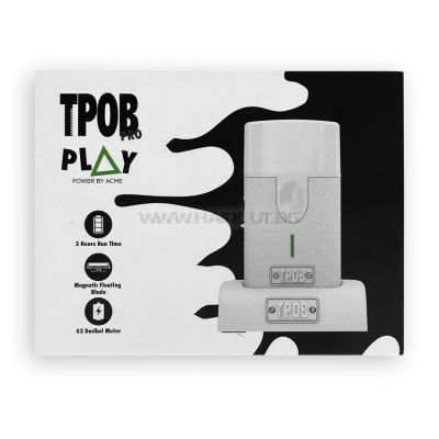 TPOB PLAY SHAVER WHITEOUT - ПРОФЕСИОНАЛЕН ШЕЙВЪР С ЕДИНИЧНА ГЛАВА, БЯЛ
