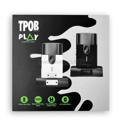 TPOB PLAY SHAVER BLACK & WHITE - ПРОФЕСИОНАЛЕН ШЕЙВЪР С ЕДИНИЧНА ГЛАВА, ЧЕРЕН (+ БЯЛ ПАНЕЛ)