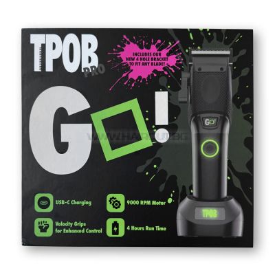 TPOB GO! CLIPPER BLACKOUT - ПРОФЕСОНАЛНА МАШИНКА ЗА ПОДСТРИГВАНЕ, ЧЕРНА