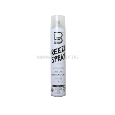 LEVEL 3 FREEZE SPRAY - СПРЕЙ ЗА ДЪЛГОТРАЕН ОБЕМ, СЪС СИЛНА ФИКСАЦИЯ 100ml/400ml