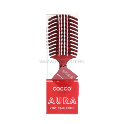 AURA VENT BOAR BRUSH - ПРОФЕСИОНАЛНА ЧЕТКА ЗА РАЗРЕСВАНЕ С ЕСТЕСТВЕН КОСЪМ