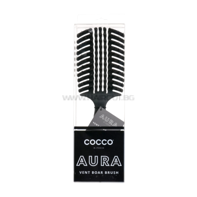 AURA VENT BOAR BRUSH - ПРОФЕСИОНАЛНА ЧЕТКА ЗА РАЗРЕСВАНЕ С ЕСТЕСТВЕН КОСЪМ