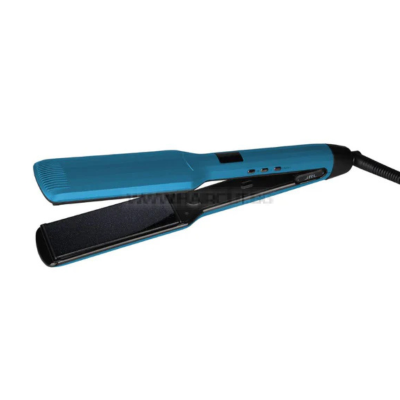 JRL STRAIGHT AND CURL SAPPHIRE - ПРОФЕСИОНАЛНА ШИРОКА ПРЕСА ЗА КОСА С ПЛОЧИ 4х10.9см, САПФИР