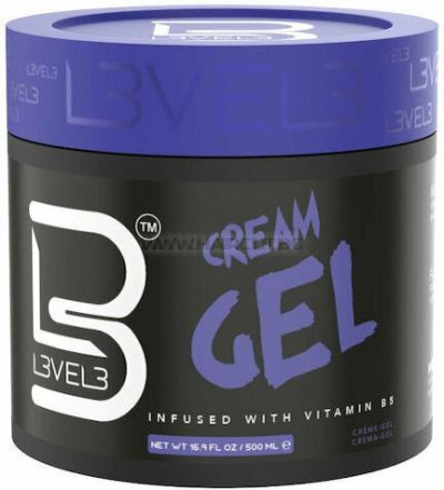 LEVEL 3 HAIR GEL CREAM NEW ONE - КРЕМ-ГЕЛ ЗА КОСА СЪС СРЕДНА ФИКСАЦИЯ И ВИТАМИН B5, 100ml/250ml/500ml