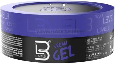LEVEL 3 HAIR GEL CREAM NEW ONE - КРЕМ-ГЕЛ ЗА КОСА СЪС СРЕДНА ФИКСАЦИЯ И ВИТАМИН B5, 100ml/250ml/500ml