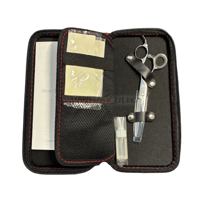 HIKARI KIT BG01 - КОМПЛЕКТ ПРОФЕСИОНАЛНИ РЪЧНО ИЗРАБОТЕНИ ПРЕМИУМ НОЖИЦИ 6" + 5.75" + ГРЕБЕН + КОЖЕН НЕСЕСЕР