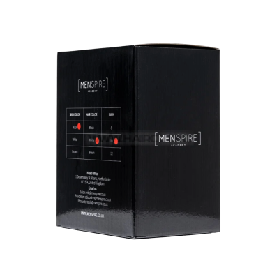 MENSPIRE BLACK/WHITE MALE MANNEQUIN 10"- МЪЖКА ПРЕМИУМ ТРЕНИРОВЪЧНА ГЛАВА С ЕСТЕСТВЕНА КОСА, ЧЕРНА КОЖА/РУСО-БЯЛА КОСА