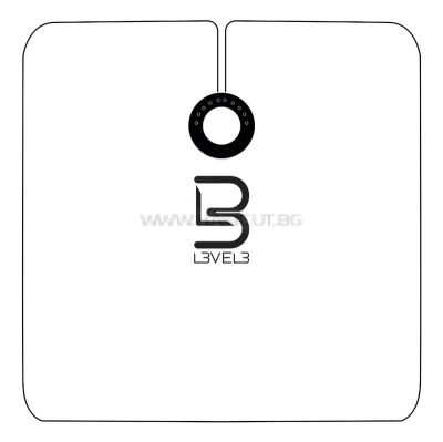 L3VEL3 RUBBER NECK CAPE BLACK/WHITE - ПЕЛЕРИНА С ГУМИРАНА ЯКА И ЛОГО