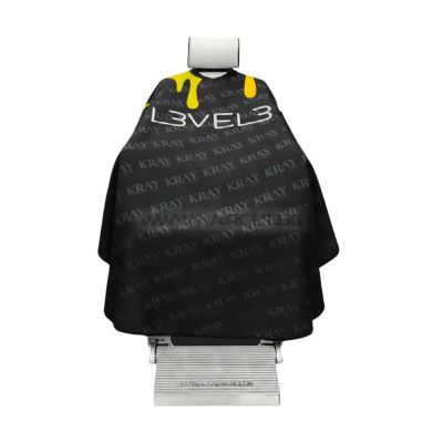 L3VEL3 RUBBER NECK TRIM CAPE - ПЕЛЕРИНА С ГУМИРАНА ЯКА, С КОНТУРЕН ШЕВ И ЛОГО